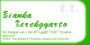 bianka kerekgyarto business card